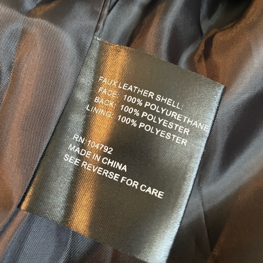 midnight Velvet Faux-Leather Jacket black - Picture 9 of 11